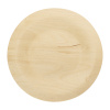 Тарелка десертная круглая однораз деревян d230мм 230х15 мм ТДК230